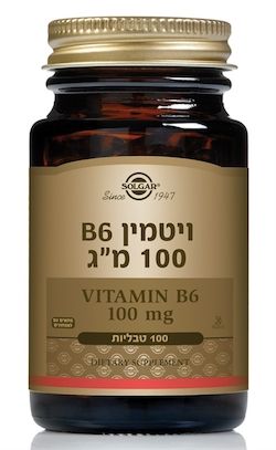ויטמין B6 פירידוקסין 100 מ”ג סולגאר