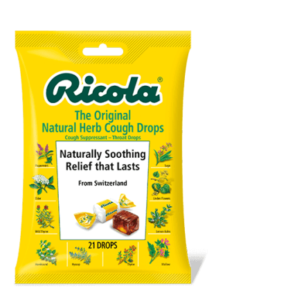 ריקולה סוכריות צמחים Ricola Swiss Herb Candy שקית 70 גרם מכיל רב כהליים