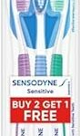 Sensodyne Sensitive Soft מברשת שיניים סופט רכה בשלישייה