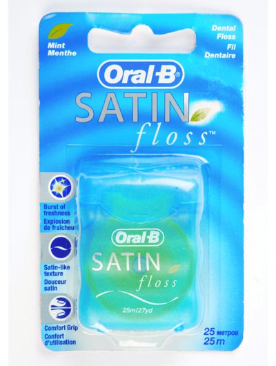 Oral B SATIN Floss חוט דנטלי אוראל בי סאטין מנטה