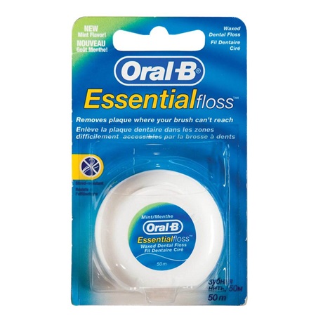 חוט דנטלי Oral-B Essential מצופה שעווה