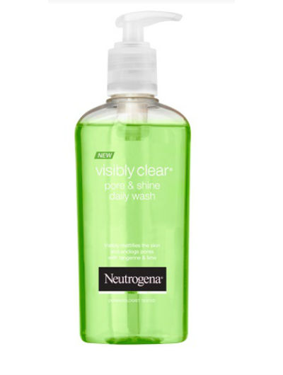 ניוטרוג’ינה ויזבלי קליר Pore & Shine תרחיץ פנים יומיומי בניחוח הדרים Neutrogena Visibly Clear Wash