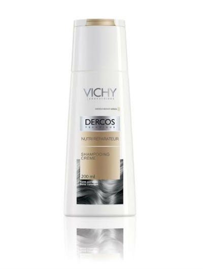 דרקוס שמפו קרם מזין ומתקן לשיער יבש ופגום וישי Vichy Dercos Technique Shampoo
