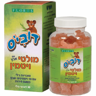 דובי’ס מולטי ויטמין לילדים עם אבץ פלוריש