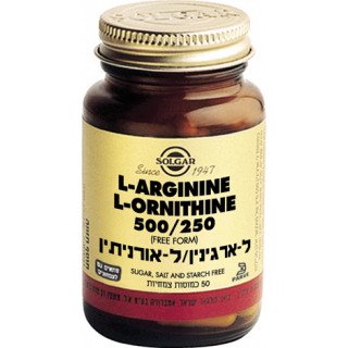 ל-ארגינין / ל-אורניטין סולגאר A-rginine/O-rnitine