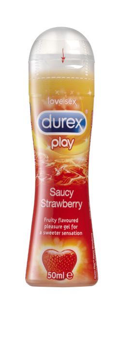 ג’ל סיכוך דורקס פליי תות Durex Play Saucy Strawberry