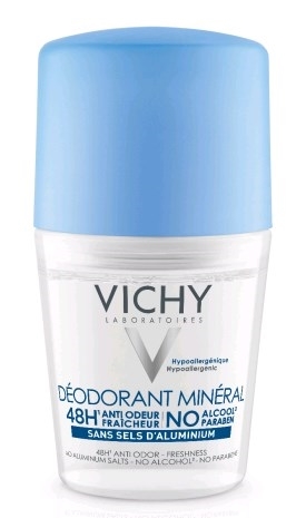 דאודורנט מינרלי 48 שעות רול און וישי Vichy Mineral Deodorant Rollon