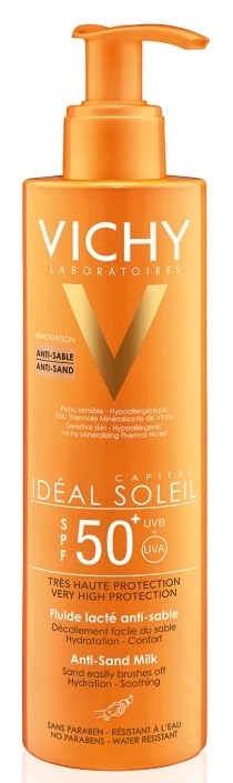 תחליב דוחה חול להגנה גבוהה וישי +Vichy Ideal Soleil Spf50