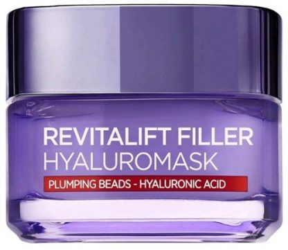 לוריאל רויטליפט מסכת פילר עשירה בחומצה היאלרונית HYALUROMASK  L’Oreal Revitalift Filler Mask Plumpy Beads