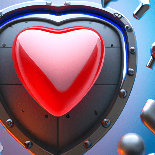 לב מוקף במגן מגן, המייצג את ההשפעות הלבביות של Q10