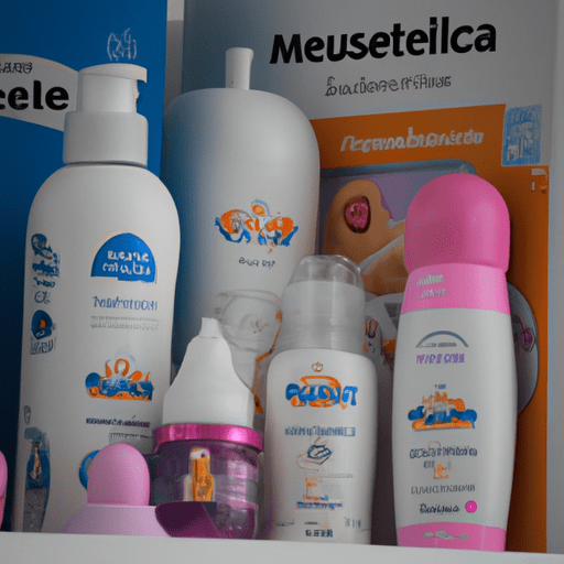 תצוגת מוצרי Mustela, המציגה את מגוון מוצרי הטיפוח לתינוקות, אמהות ומשפחות