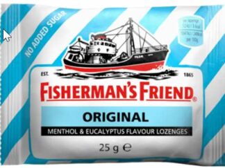 סוכריות פישרמנס אורגינל אקליפטוס מנטה ללא סוכר Fisherman’s Friend ORGINAL