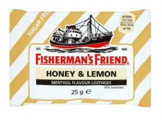 סוכריות לימון ודבש ללא סוכר Fisherman’s Friend | HONEY AND LEMON מכיל רב כהליים