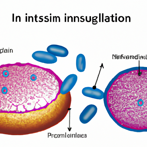 איור של תאי לבלב המייצרים אינסולין