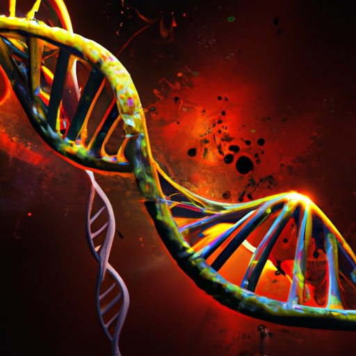 7. ייצוג גרפי של גדילי DNA כדי לתאר את תפקידה של הגנטיקה בהזדקנות